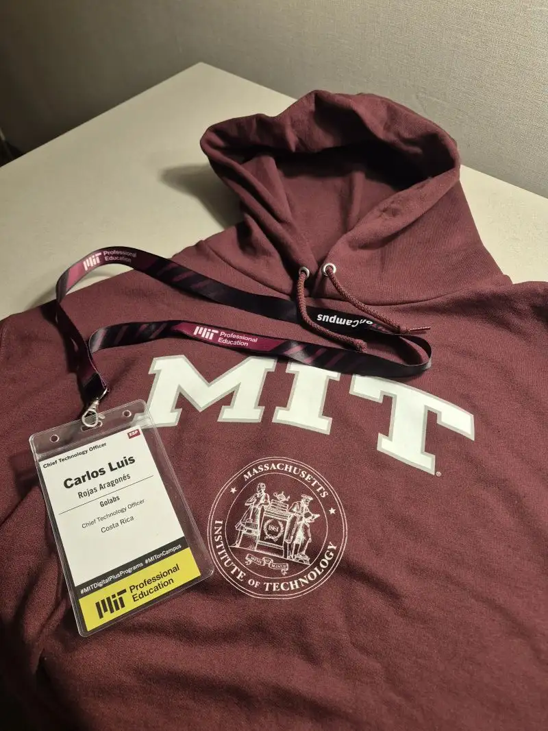 MIT Professional Education badge for Carlos Luis Rojas Aragonés, CTO at Golabs